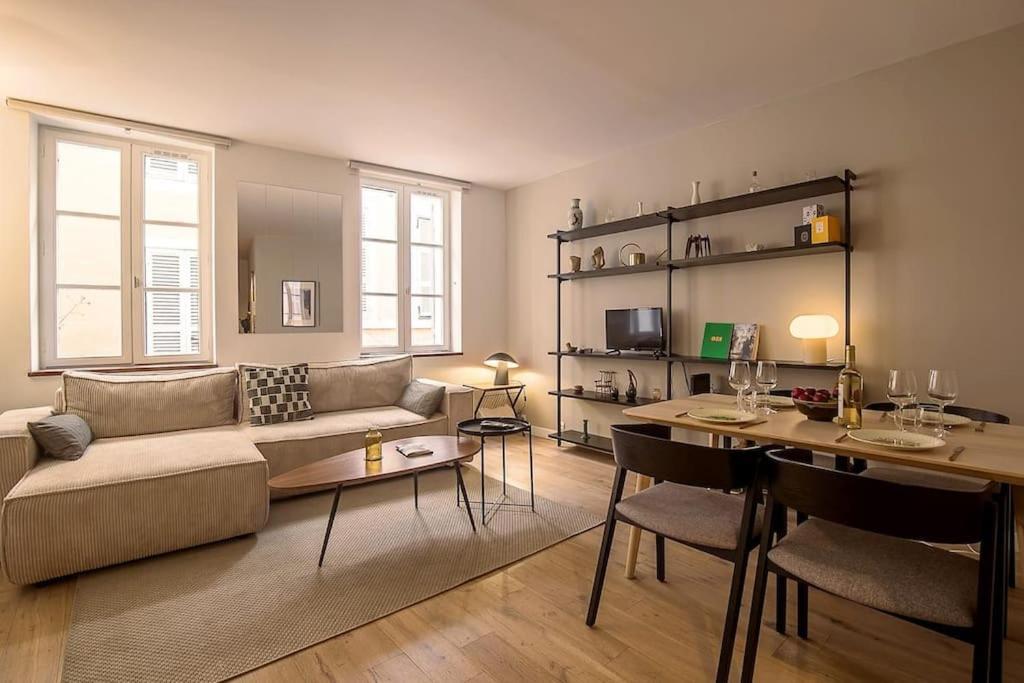 Rare Appart 2 Chambres En Duplex Design Au Panier Marselha Exterior foto